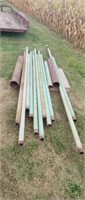 2.5"  &  6"  steel pipe  14' 12'  9'
