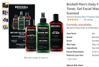 Brickell Men's Daily Face Cleanse Routine for Oily