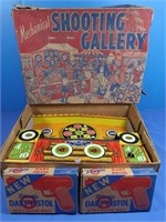 Vintage Mechanical Shooting Gallery in Box