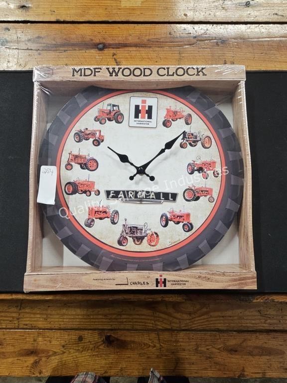 farmall wooden clock (display case)