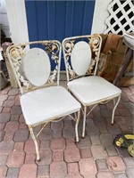 2 METAL CHAIRS