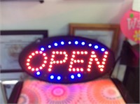 Electric open sign