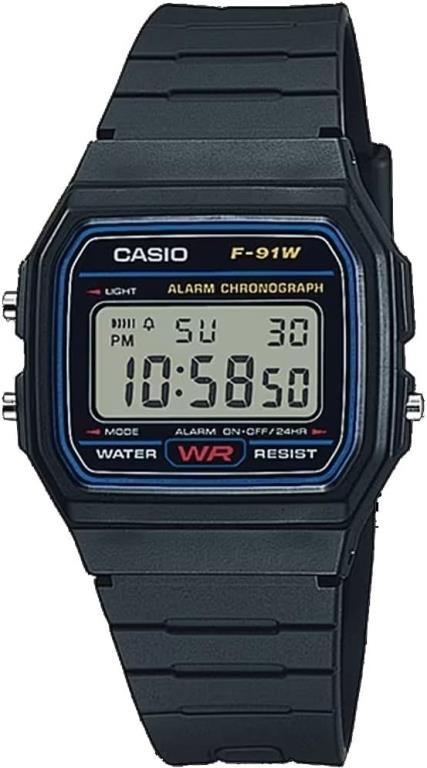 (U) NEW CASIO F91 DIGITAL ALARM SPORTS MEN' S WATC