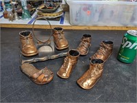 7 Bronzed Baby Shoes