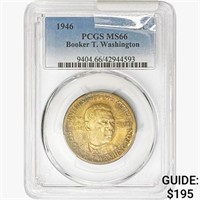 1946 Booker T Half Dollar PCGS MS66