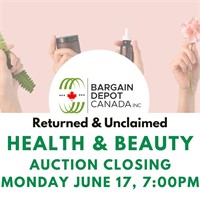 2ND AUCTION, HEALTH & BEAUTY CLOSING MONDAY 7:00PM