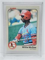 1983 Fleer Willie McGee Signature #15