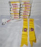 24 Wilson Flag Football Belts w/Yellow Flags New