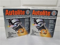 Autolite Double Platinum Spark Plugs ×8 - New