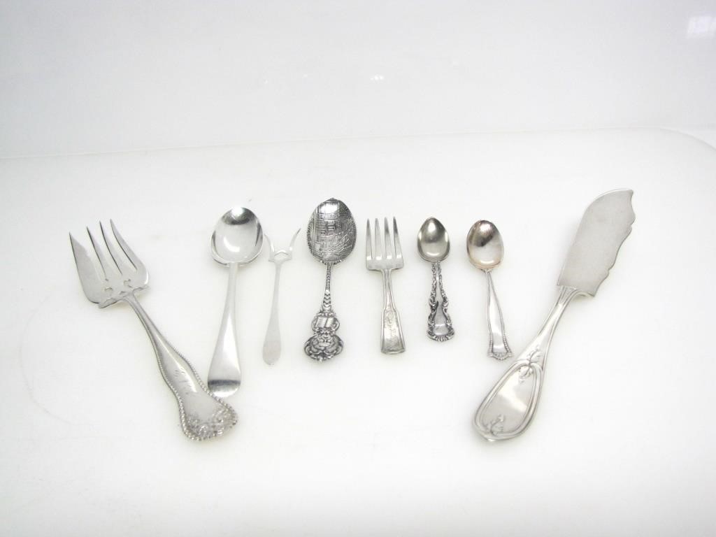 ASSORTED STERLING SILVER UTENSILS