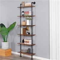 6-Tier Industrial Pipe Shelving