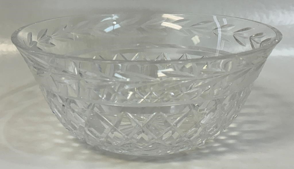 STUNNING QUALITY WATERFORD CRYSTAL 9" D BOWL