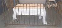 VICTORIAN  IRON FENCE  7FT W/END PIECES