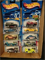 Flat of Hot Wheels