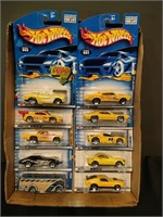 Flat of Hot Wheels