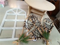 Wood Craft Projects, Stool, Snow Shoes, Window