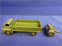 (2) Dinky Toys 3 Ton Army Wagon & Trailer