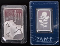 .999 FINE SILVER 5.64 OZT PAMP & PREY MINT BARS