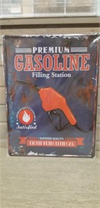 Metal sign 12 x 16" Gasoline