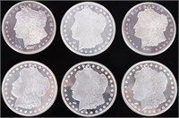 .999 FINE SILVER 1 OZT MORGAN BULLION ROUNDS - (7)