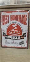 Metal sign 12 x 16" Pizza