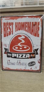 Metal sign 12 x 16" Pizza