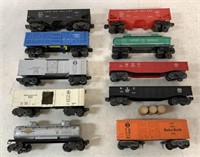 lot of 10 Lionel Train Cars