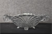 Cambridge Caprice Crystal 4 Footed Glass Bowl