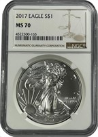 2017 1oz American Silver Eagle NGC MS70