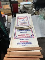 Vintage scratch feed bags