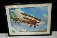 Charles Hubeell framed print End of red baron