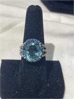 Blue Topaz Ring - 925