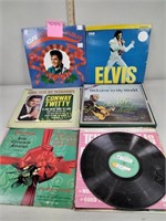LPs Elvis Christmas album, Elvis self titled,