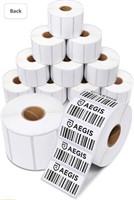 AEGIS, 2 X 1 IN. DIRECT THERMAL LABELS, 12 ROLLS,