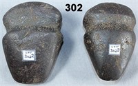 GROOVED HEMATITE AXES