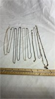 Assorted  Fine Chain Necklaces  (9)