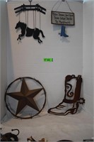 Windchime, Star, Sign & Metal Boot