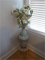 Destressed Finish Ceramic Vase