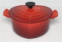 Le Creuset Enameled Heart Shaped Lidded Pot