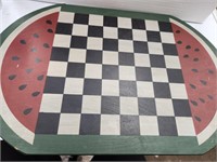 Wood Watermelon Checker Board