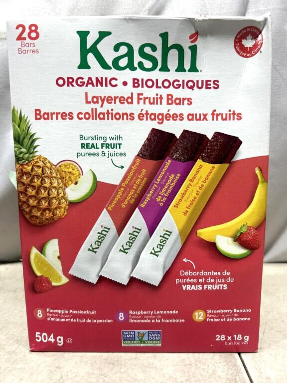 Kashi Organic Layered Fruit Bars Bb 01/28/2025