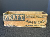 Kraft 5 pound wood cheese box, Chicago