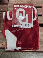 oklahoma plush throw blanket