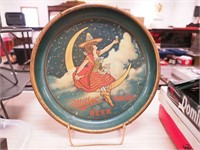1930s Miller High Life beer tray with girl on