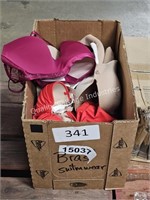 box of asst ladies bras & swimwear