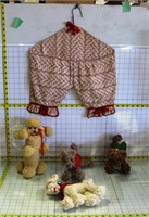 Crochet Poodle Dogs, Antique Shoe Bag