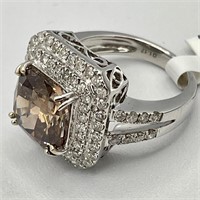 14K Gold Fancy Brown Diamond Ring