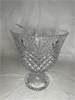 Crystal centerpiece footed bowl vaseShannon Crystr
