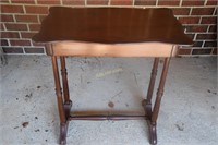 Vintage Spindle Leg Stretcher Based Table