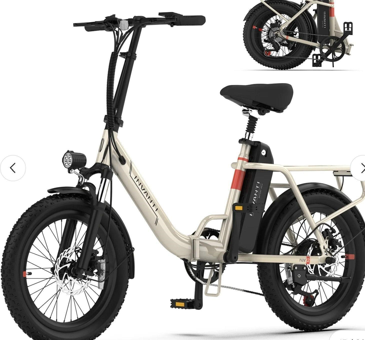 INVANTI Electric Bike, 20" Tire Step-Thru Electric